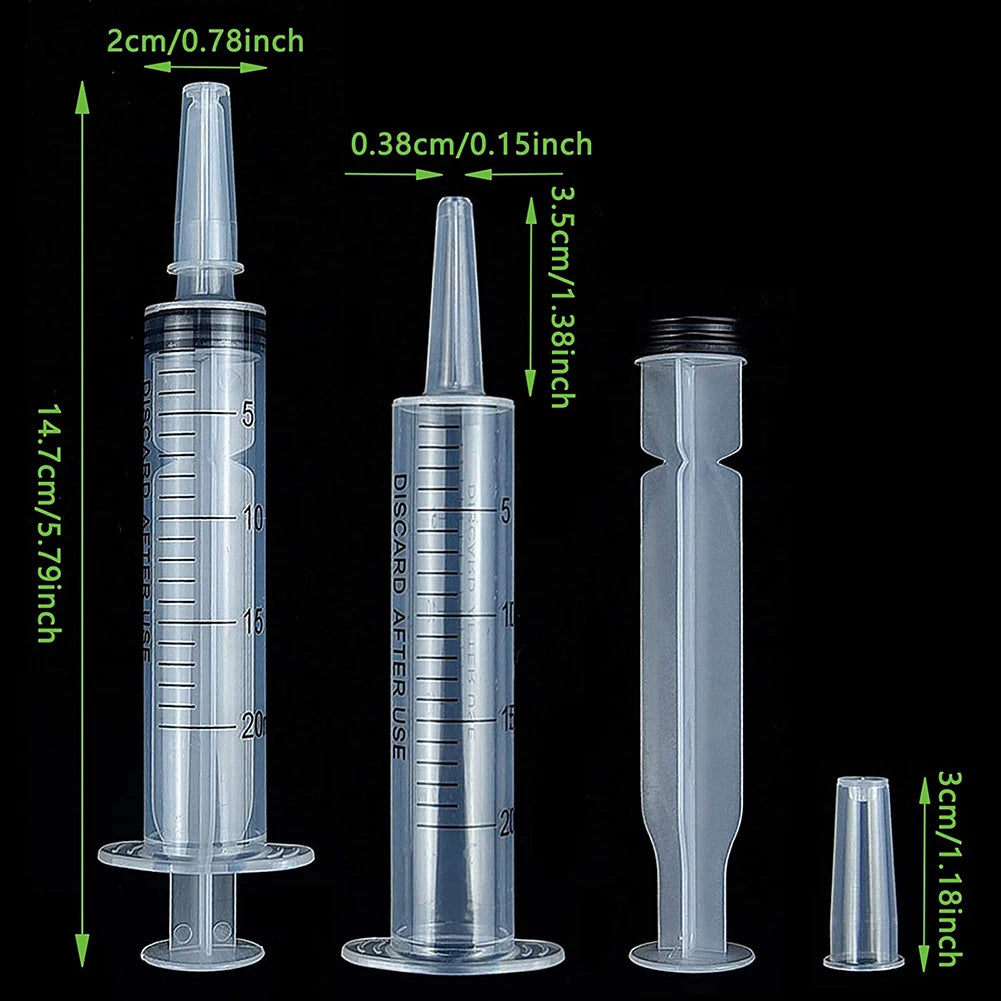 20 ml Reusable Measuring Syringe for Liquid Nutrient Animal Food Feeding