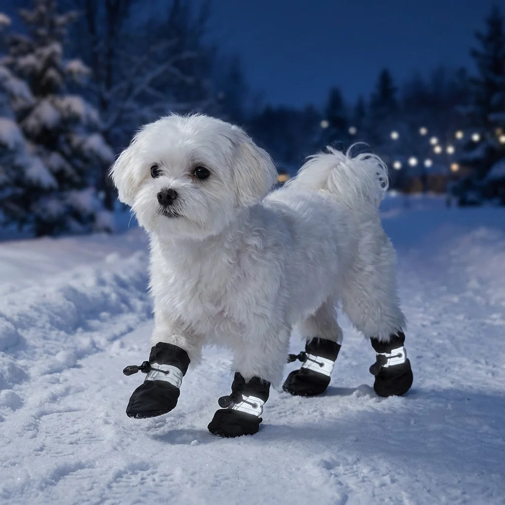 X-Small Waterproof Durable Dog Shoes, for 3-4 Lb. Tiny Dogs