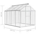 Versatile outdoor aluminum aviary bird home with easy assembly  178x242x192 cm / 178x122x194 cm/183x178x194cm
