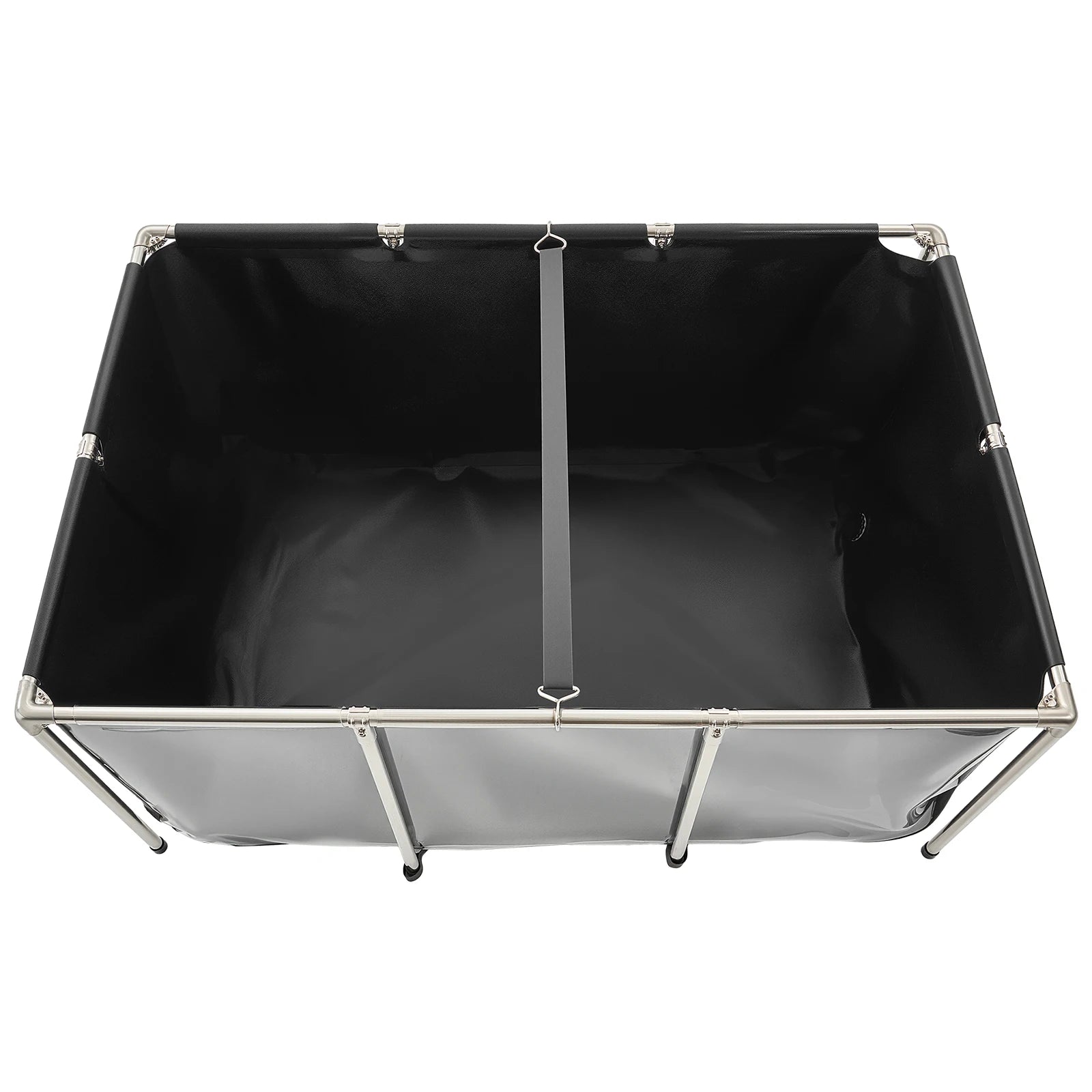 Canvas Above Ground Fish Pond PVC Koi Tank with Clear Viewing Panel for Breeding