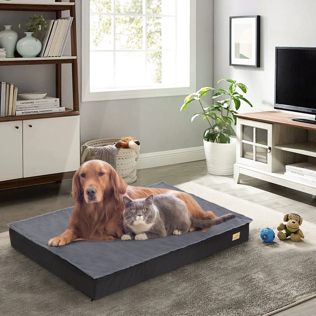 Jumbo Orthopedic Memory Foam Dog Bed, Washable, Waterproof, M, L, XL, 2XL