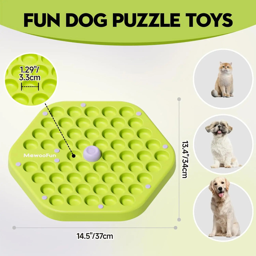 Level 4 Dog Puzzle Toy Enrichment Toys for Dogs IQ Training Dog Slow Feeder Interactive Toys for All BreedsMEWOOFUN Level 4 Dog Puzzle Toy Enrichment Toys for Dogs IQ Training Dog Slow Feeder Interactive Toys for A