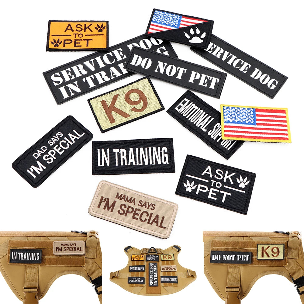 12 Pieces Personalized Patches for Tactical Vest Harness