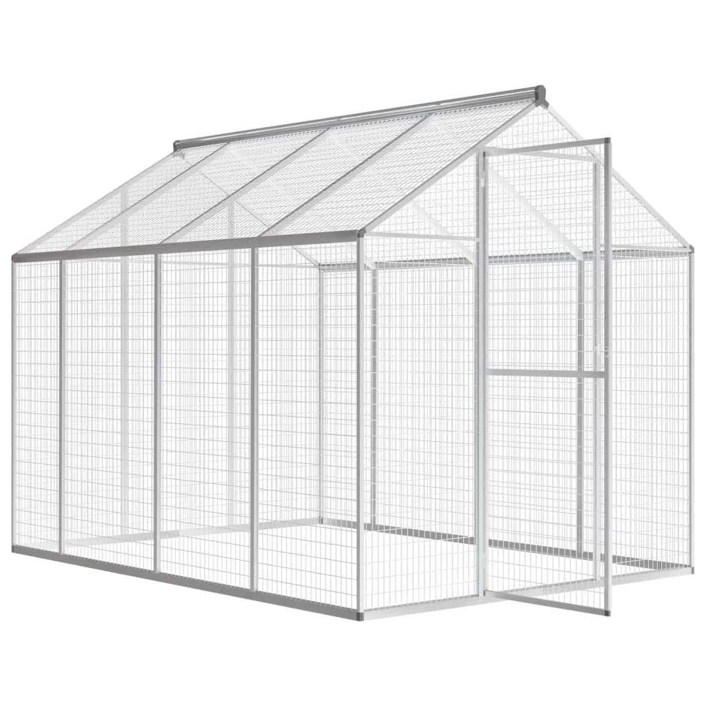 Versatile outdoor aluminum aviary bird home with easy assembly  178x242x192 cm / 178x122x194 cm/183x178x194cm