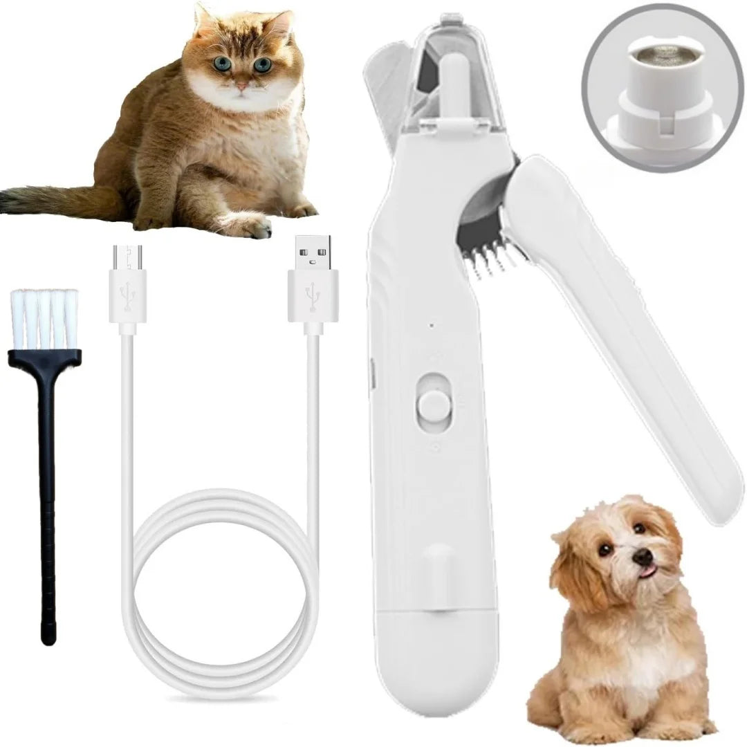Quiet Pet Nail Grooming Tool, Grinder with 2 LED Lights
