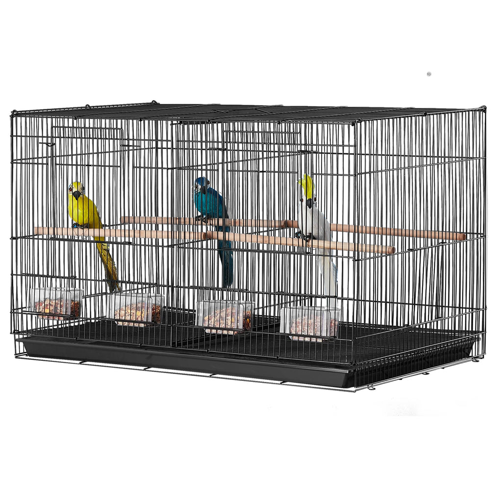 30In Flight Bird Cage, Stackable, Choice to Divide, Handle and Perches