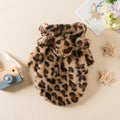 Warm Fleece Winter Dog Clothes, Hoodie/Leopard French Bulldog Clothes for Small, Medium Dogs / Pet Costumes