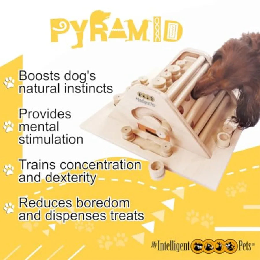 Brain Game, Interactive Puzzle, Boredom Buster & Mental Stimulation Toy for Smart and Active Dogs