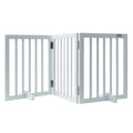 Freestanding Pet Gate, 3 Panels, Foldable Dog Gate for Narrow Passageways