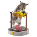 Cat Slow Feeder Treat Dispenser - Interactive Puzzle Toy for Small Pets