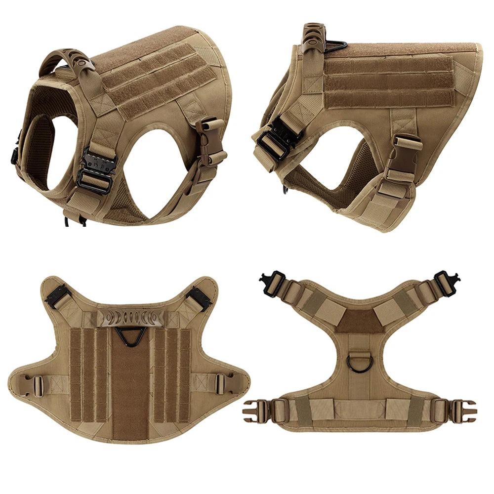 Large Dog Harness And Leash Set, Training Walking Vest Harness And Collar For Medium Large Dogs