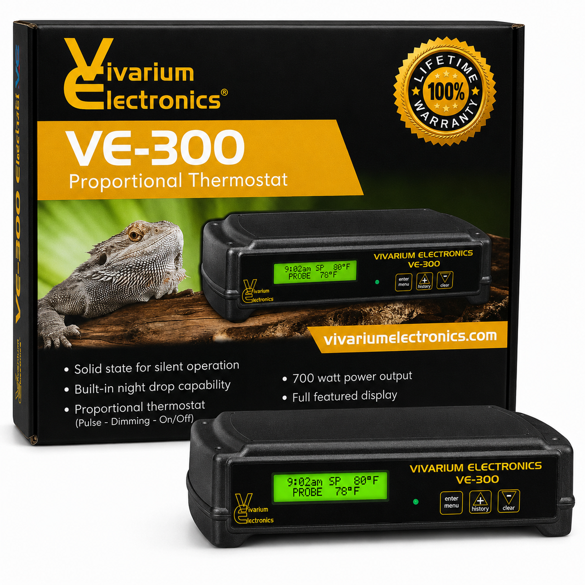Vivarium Electronics VE300 Proportional Thermostat with Night Drop