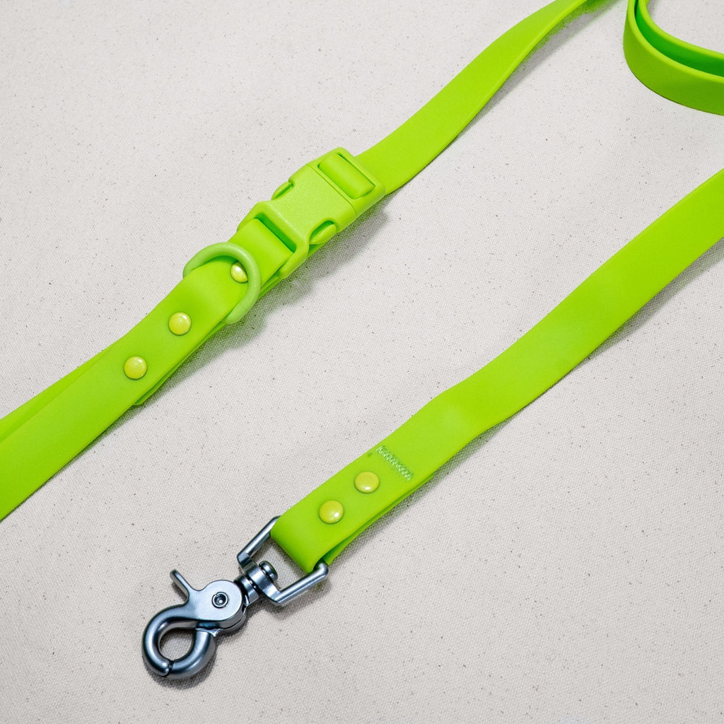 Tilley + Me PVC Handsfree Dog Leash - All Weather Waterproof Durable & Odor-Resistant