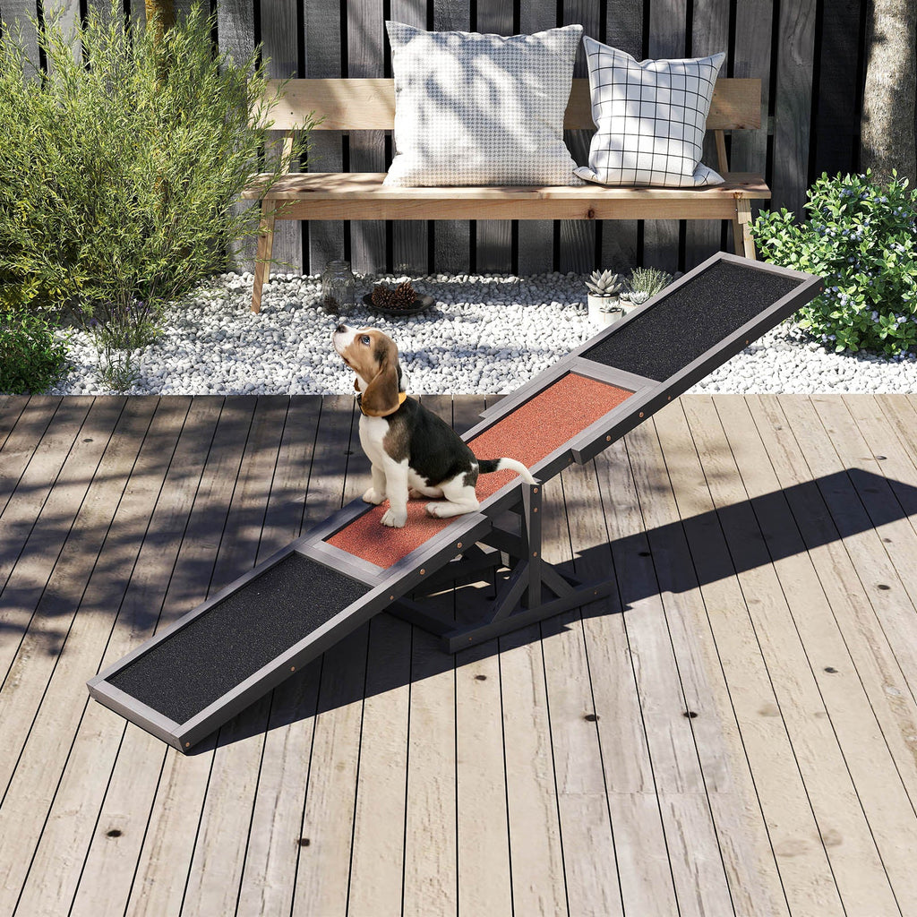 Wooden Dog Agility Seesaw Dog Outdoor Run Game Toy for Obstacle Courses