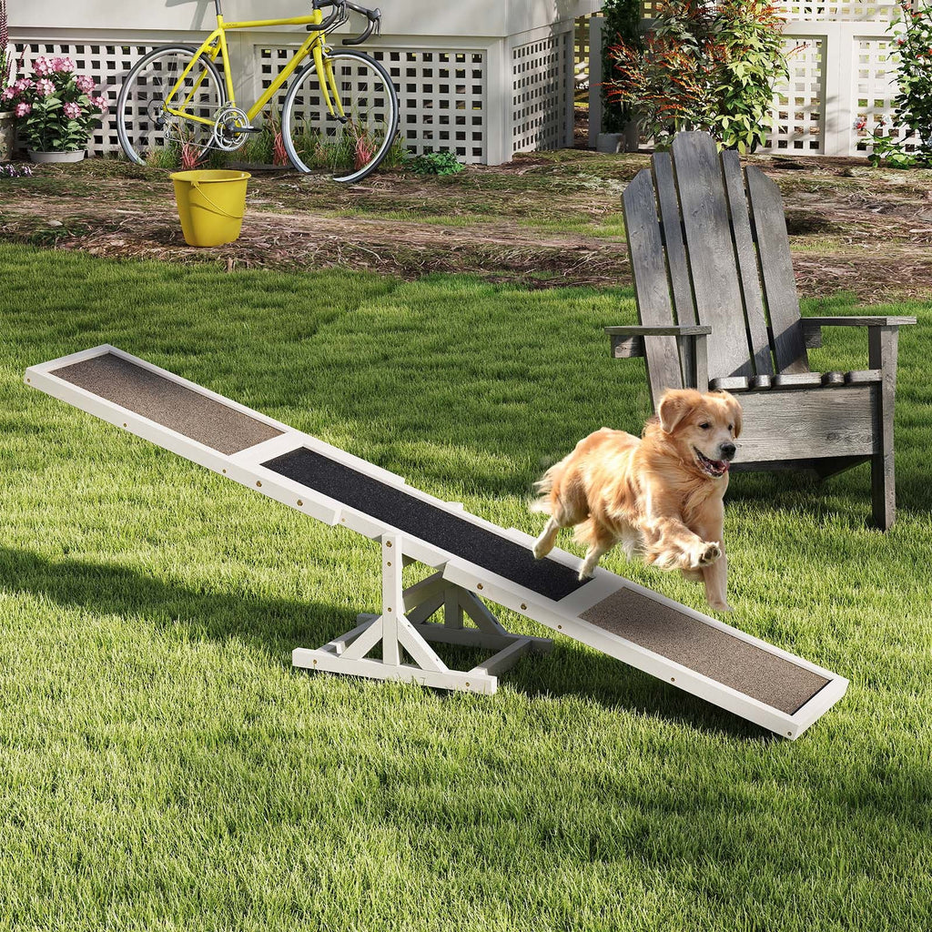 Wooden Dog Agility Seesaw Dog Outdoor Run Game Toy for Obstacle Courses