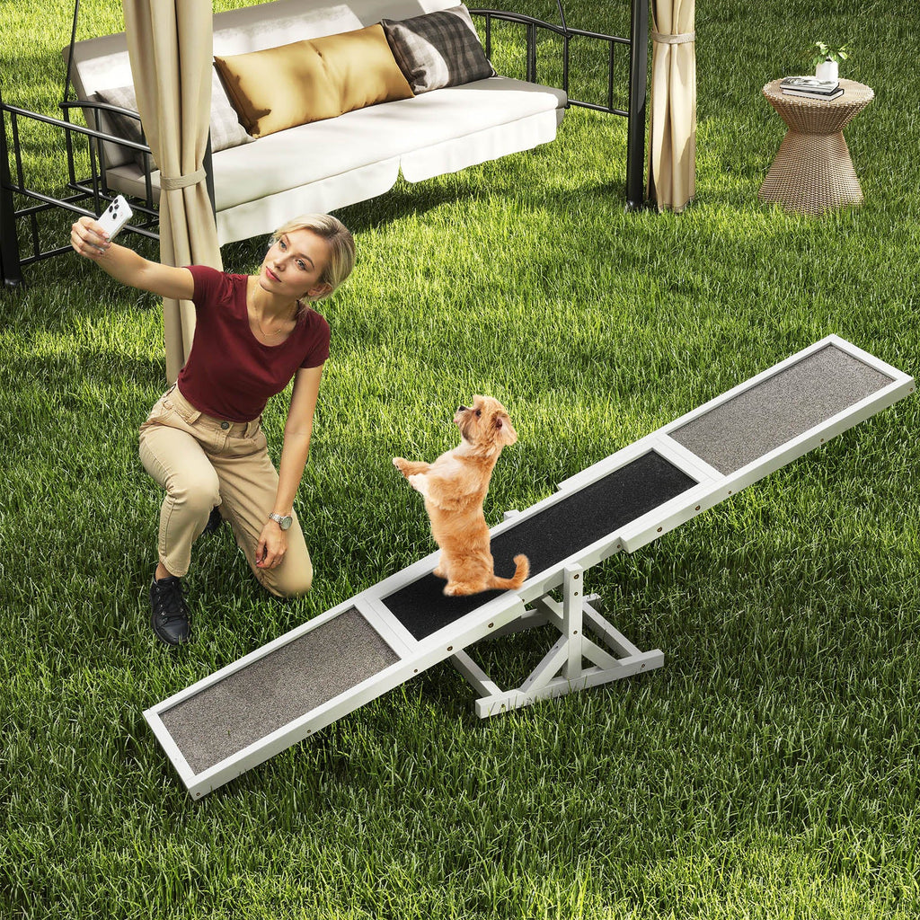 Wooden Dog Agility Seesaw Dog Outdoor Run Game Toy for Obstacle Courses