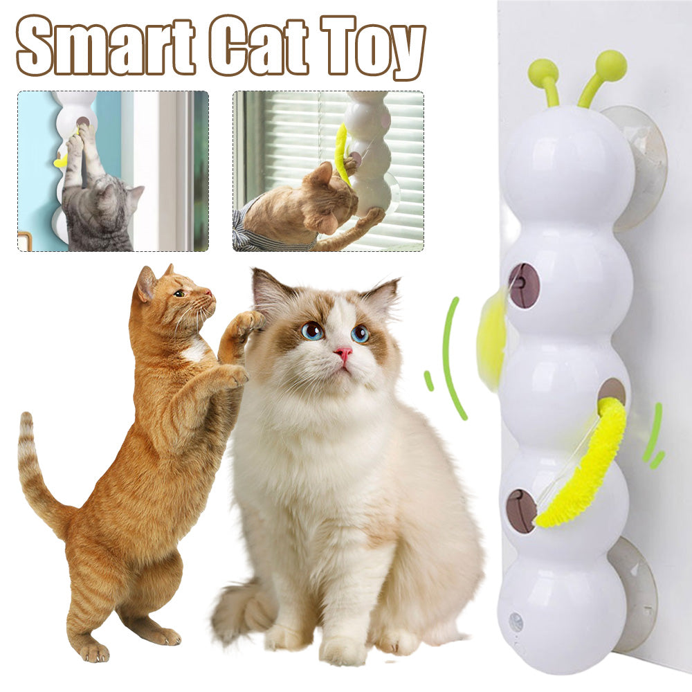 Smart Interactive Cat Toy  With Moving Tail Motion Activated Rechargeable