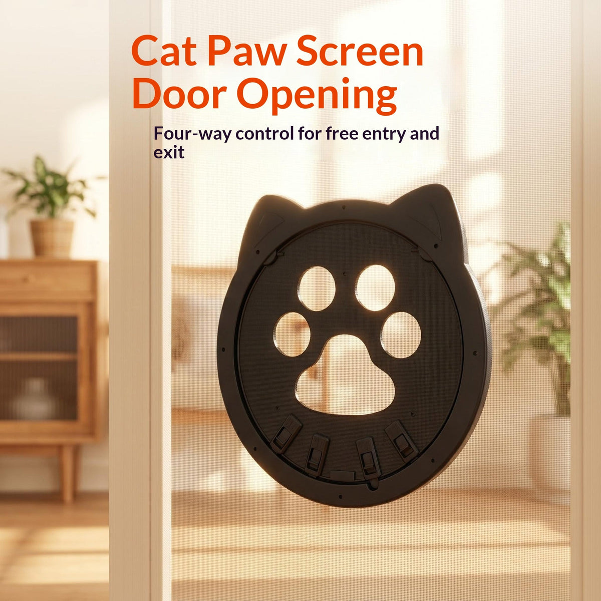 Directional Pet Door With 4-Way Lock