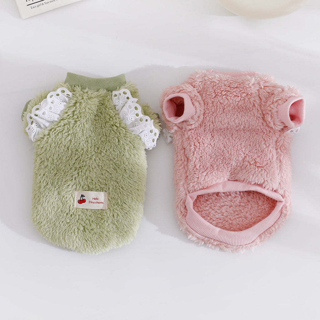 AutumnWinter Double-Faced Fleece Vest Warm Pet Clothes