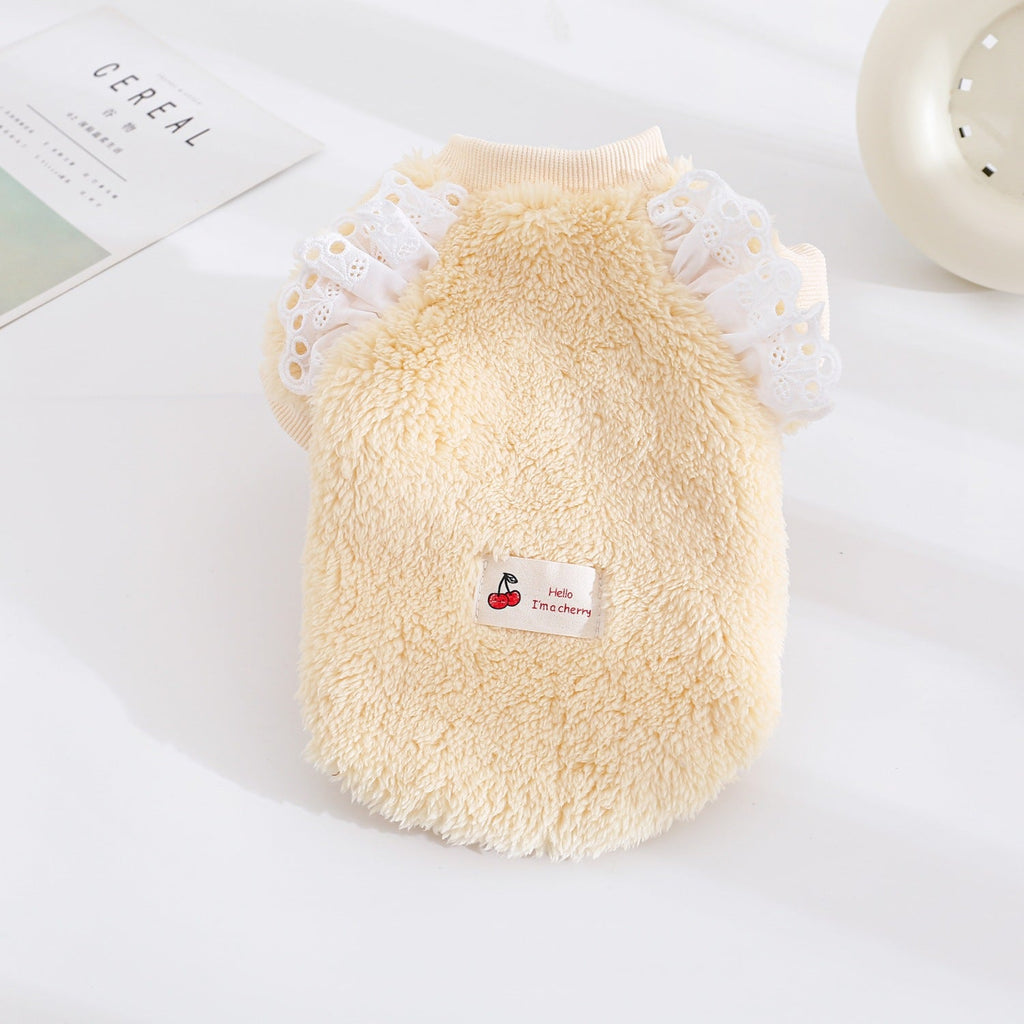 AutumnWinter Double-Faced Fleece Vest Warm Pet Clothes