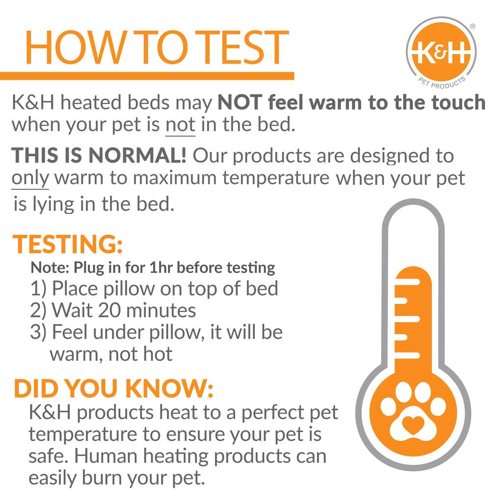 K&H Thermo-Kitty Heated Cat Bed – Energy-Efficient, MET Certified Indoor Cat Warming Mat