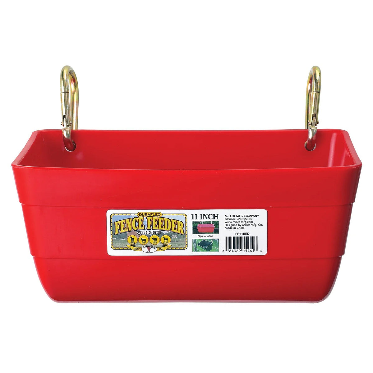 Little Giant Hanging Fence Feeder with Clips, 4 Quart