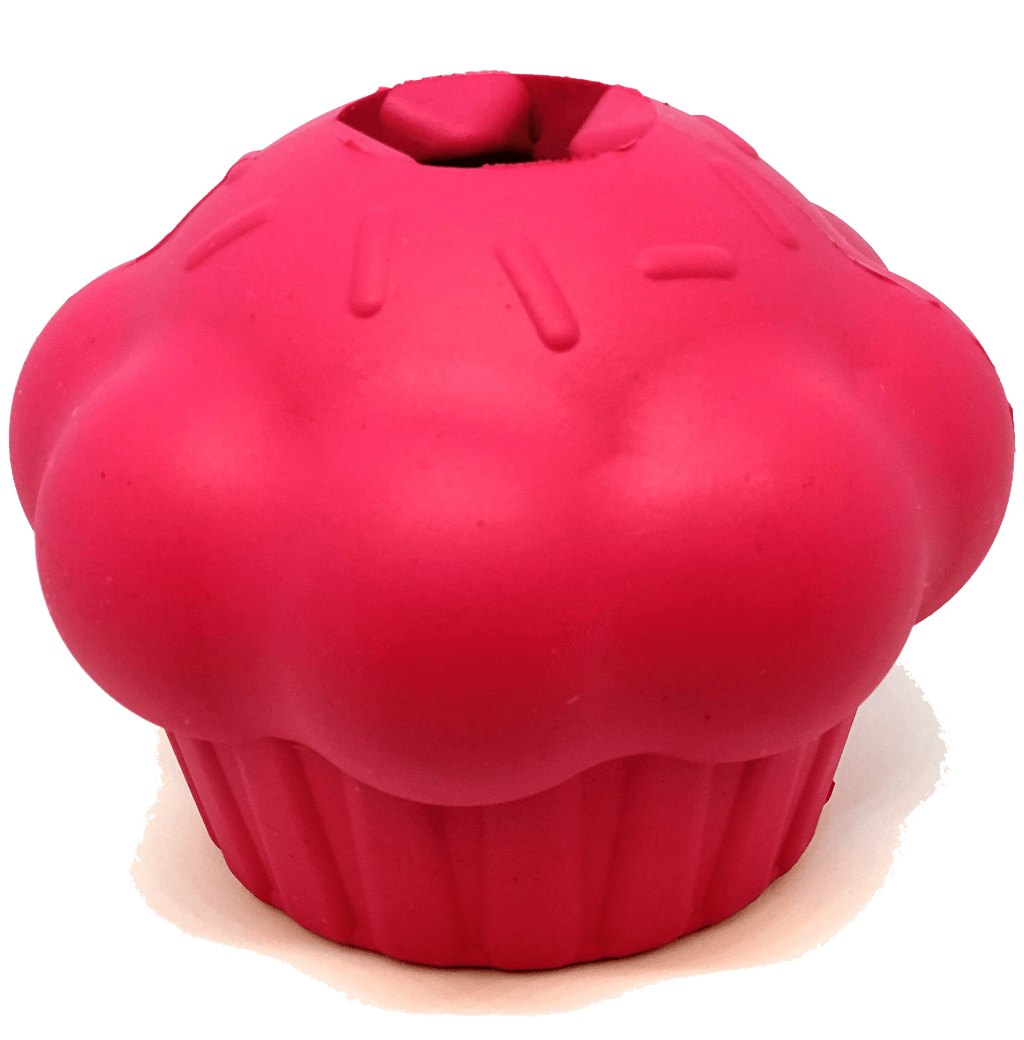 Cupcake eDispenser - Durable Rubber Chew Toy & Treat Dispenser | USA Made